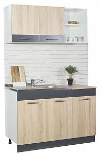 Kitchen set sarona 120cm, SONOMA/ANTHRACIT