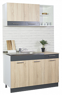 Kitchen set Sarona 120.02cm, SONOMA/ANTHRACIT