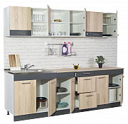 KITCHEN SET SARONA 240.01CM, SONOMA/ANTHRACIT_1