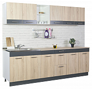 KITCHEN SET SARONA 240.01CM, SONOMA/ANTHRACIT_0