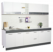 KITCHEN SET SARONA 240.01CM, WHITE/ANTHRACIT_0