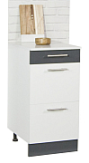 Bottom kitchen cabinet SARONA 40cm, chipboard, WHITE/ANTHRACIT_0