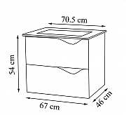 KIT BAZA SI LAVOAR SERIA 797, 70CM, SUSPENDATA CU SERTARE, ALB_6