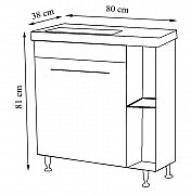 MDF BASE AND WASHBASIN, SERIES 270, 60CM, LAUNDRY BASKET, WHITE_4