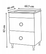 BAZA MDF SI LAVOAR, SERIA 780, 60CM, ALB_5