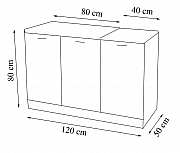 BOTTOM KITCHEN CABINET SPACE 120CM, MDF, ANTHRACITE_4