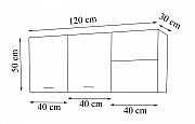 CORP SUSPENDAT BUCATARIE 120CM, PAL, STEJAR_2