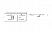 BAZA SI LAVOAR SERIA 286 120CM SUSPENDAT SERTARE ALB_4