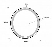 OGLINDA CU ILUMINARE LED SI INTRERUPATOR TOUCH, MD1, D60CM_2