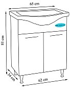 BAZA SI LAVOAR SERIA 152, 65CM ALB_4