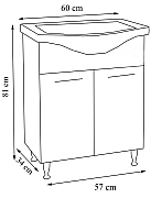 BAZA SI LAVOAR SERIA 153, 60CM, STEJAR_4