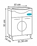 BAZA SI LAVOAR SERIA 178, 55CM ALB_3