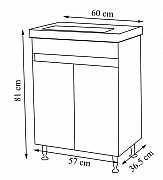 BASE AND WASHBASIN SERIES 286, 60CM, WHITE_4