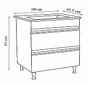 BAZA SI LAVOAR SERIA 786, 100CM, SERTARE, ALB_5