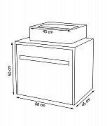 BAZA SI LAVOAR SERIA 401, 60CM ANTRACIT_4