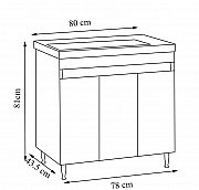 BAZA SI LAVOAR SERIA 286, 80CM ALB_4