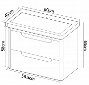 BAZA SI LAVOAR SERIA 502, 60CM ALB_5