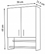 DULAP BELLA 50CM, ALB_3