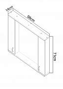 OGLINDA MDF SERIA 020-100CM, ALB_3