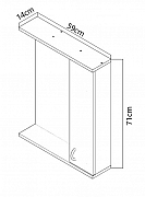 OGLINDA MDF SERIA 020-60CM, ALB_3