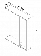 OGLINDA MDF SERIA 020-65CM, CAPPUCCINO_2