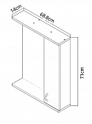 OGLINDA MDF SERIA 020-70CM, ALB_3