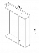 OGLINDA MDF SERIA 020-75CM, ALB_3