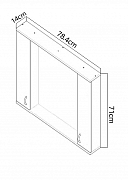 OGLINDA MDF SERIA 020-80CM, ALB_3