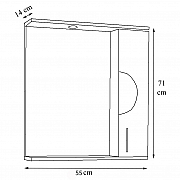 OGLINDA SERIA 178, 55CM ALB_4