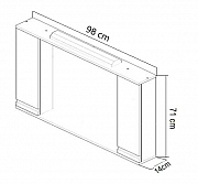 OGLINDA MDF, SERIA 786-100CM, ALB_2