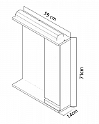 OGLINDA MDF, SERIA 786, 60CM, ANTRACIT_2