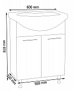 BAZA SI LAVOAR SERIA 053, 60CM ALB M_2