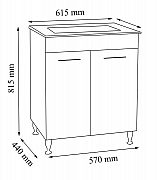 BAZA SI LAVOAR SERIA 067, 60CM, ALB_2