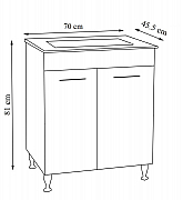 BAZA MDF SI LAVOAR, SERIA 754, 70CM, ALB_3