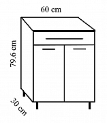 KIT DULAP DEPOZITARE CU USI SI SERTAR, BADENMOB, 60CM_3