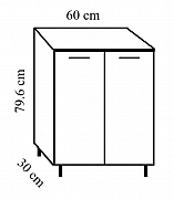 KIT DULAP DEPOZITARE CU USI, BADENMOB, 60CM_2