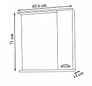 OGLINDA SERIA 172, 65CM, ALB_2