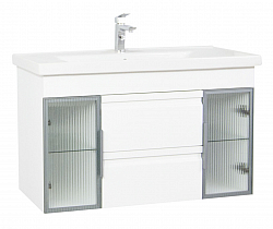 BASE AND WASHBASIN SERIES 758 100 CM  WHITE