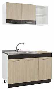 Kitchen set Sarona 120cm, BEECH/WENGE