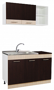 Kitchen set Sarona 120cm, WENGE/BEECH